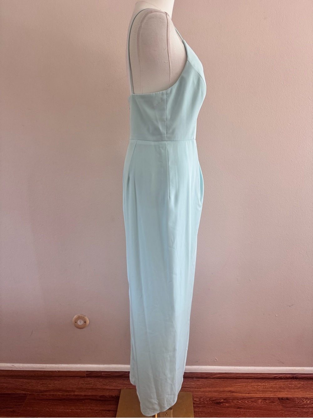 Aqua Light Blue Spaghetti-Strap Maxi Dress - Picture 4 of 8